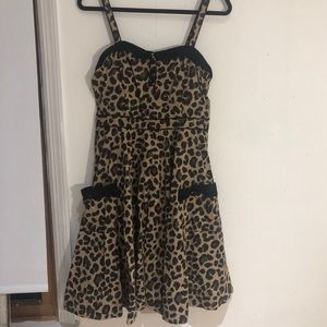 H&M Leopard Print Pinup Dress